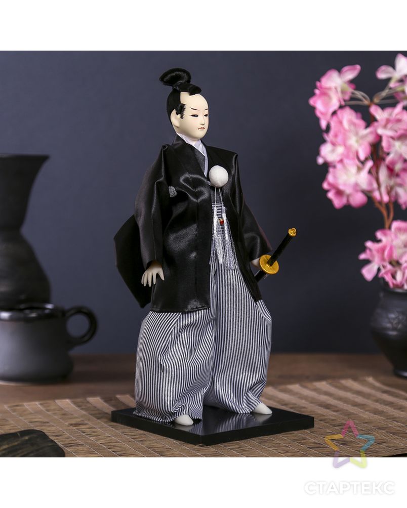 Кукла коллекционная "Самурай с саблей" 30х12,5х12,5 см арт. СМЛ-66464-1-СМЛ0004147027 2