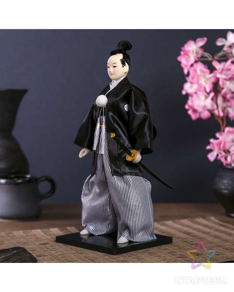 Кукла коллекционная "Самурай с саблей" 30х12,5х12,5 см арт. СМЛ-66464-1-СМЛ0004147027 3