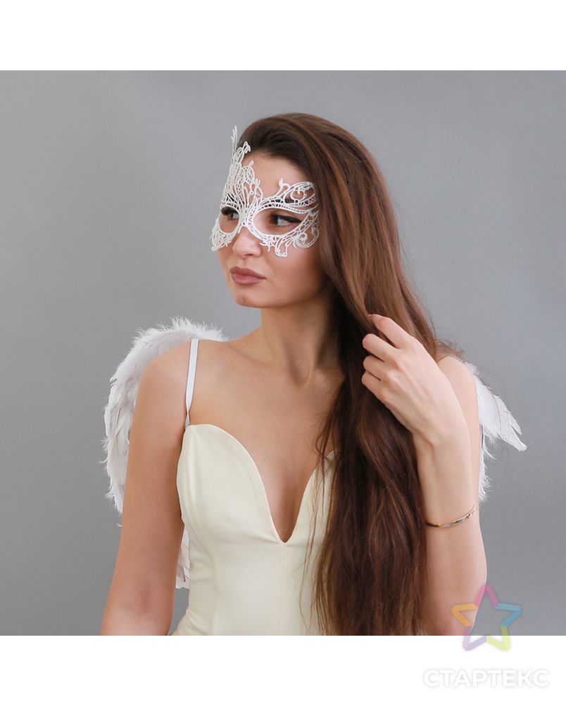 Карнавальный костюм «Ангел» крылья, маска, повязка арт. СМЛ-66681-1-СМЛ0004151731 1