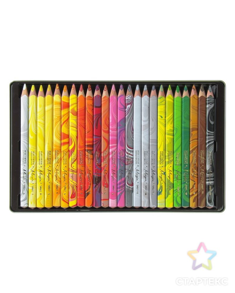 Карандаши 24 цвета Koh-I-Noor 3408 Magic + карандаш-блендер, в металлическом пенале арт. СМЛ-176978-1-СМЛ0004157808 3