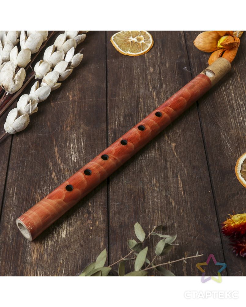 Музыкальный инструмент бамбук "Флейта" 30x2,5x2,5 см арт. СМЛ-67243-1-СМЛ0004165860 3