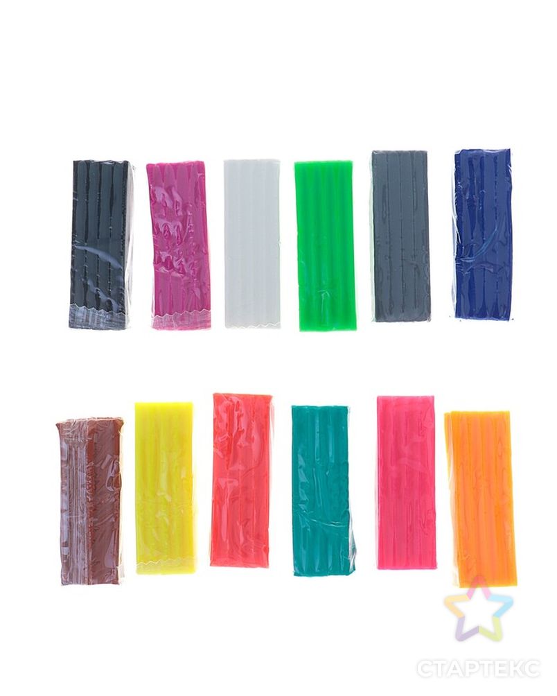 Пластилин 12 цвета, 180 г, ErichKrause, неоновый, с алоэ вера, в картонной упаковке арт. СМЛ-174758-1-СМЛ0004171297 3