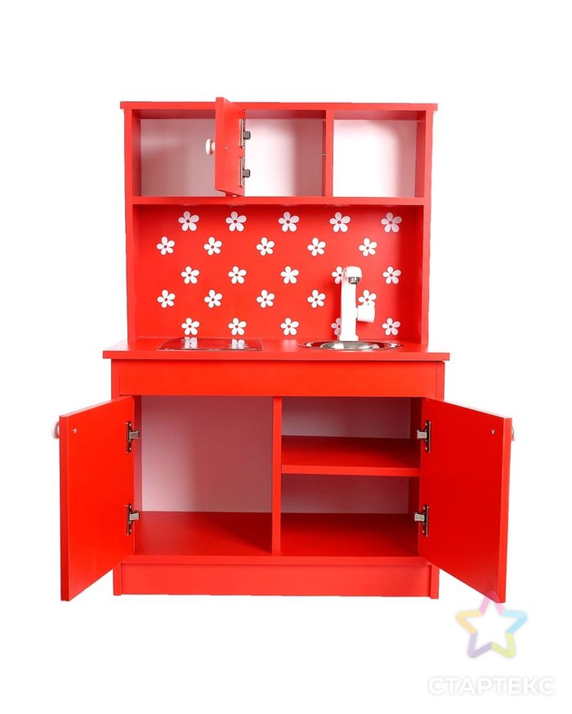 Игровая мебель «Кухонный гарнитур Зайка», цвет красный арт. СМЛ-65525-1-СМЛ0004182388 5