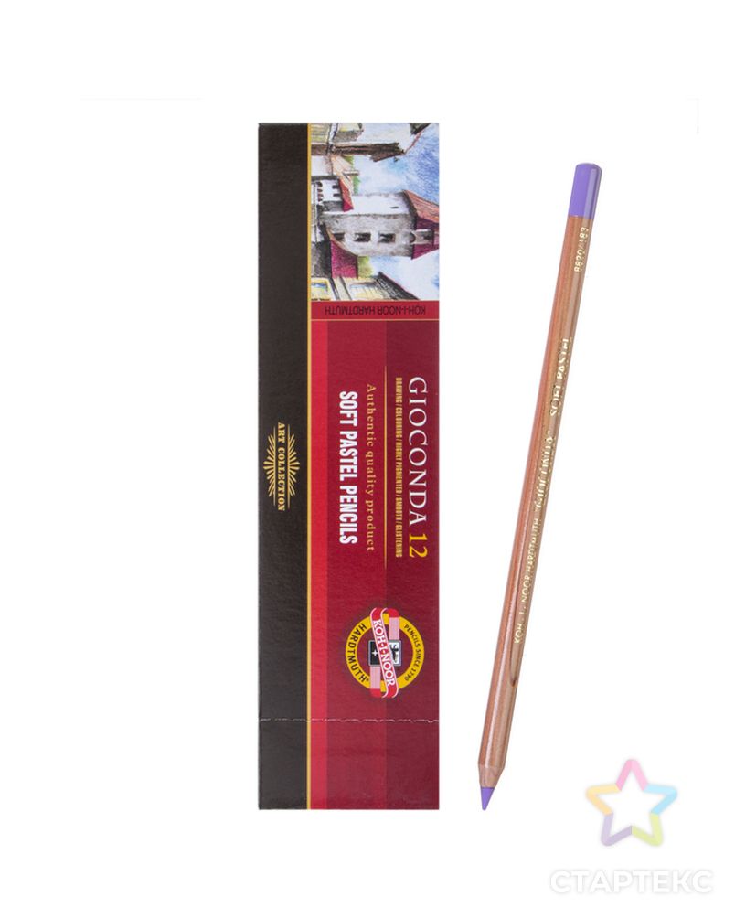 Пастель сухая в карандаше Koh-I-Noor GIOCONDA 8820/183 Soft Pastel, лавандово-фиолетовая арт. СМЛ-205375-1-СМЛ0004185625 1