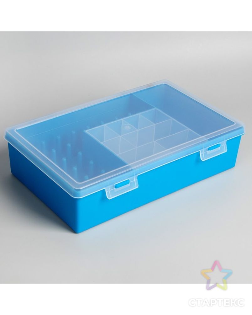 Органайзер для хранения швейных принадлежностей, цвет голубой арт. СМЛ-28553-1-СМЛ4187186 2
