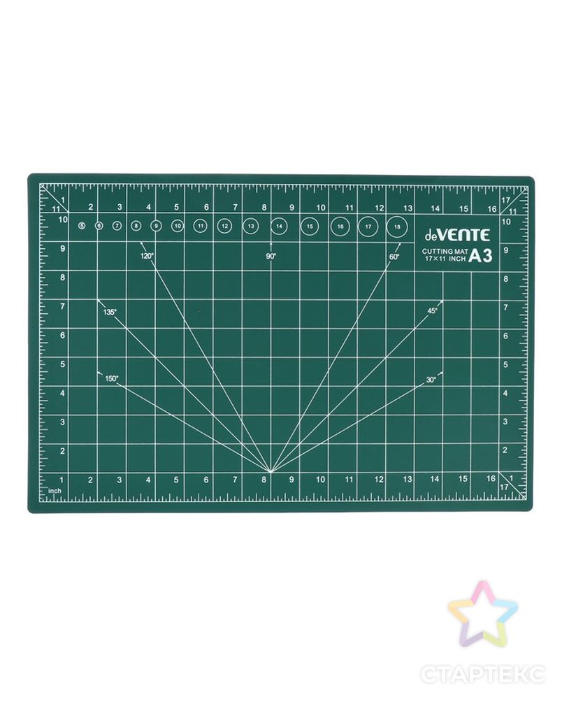 Макетный коврик A3, deVENTE, непрорезаемый, 3 мм, двусторонний, трехслойный арт. СМЛ-29840-1-СМЛ4199623 3
