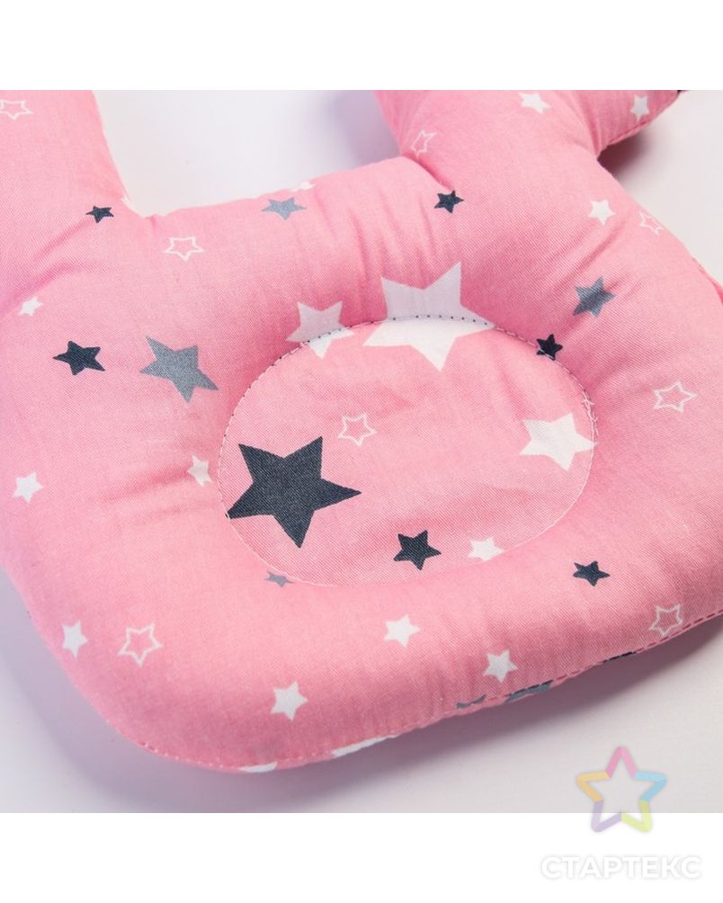 Подушка детская ортопедическая "Звезды", цвет розовый арт. СМЛ-34039-1-СМЛ4200179 2
