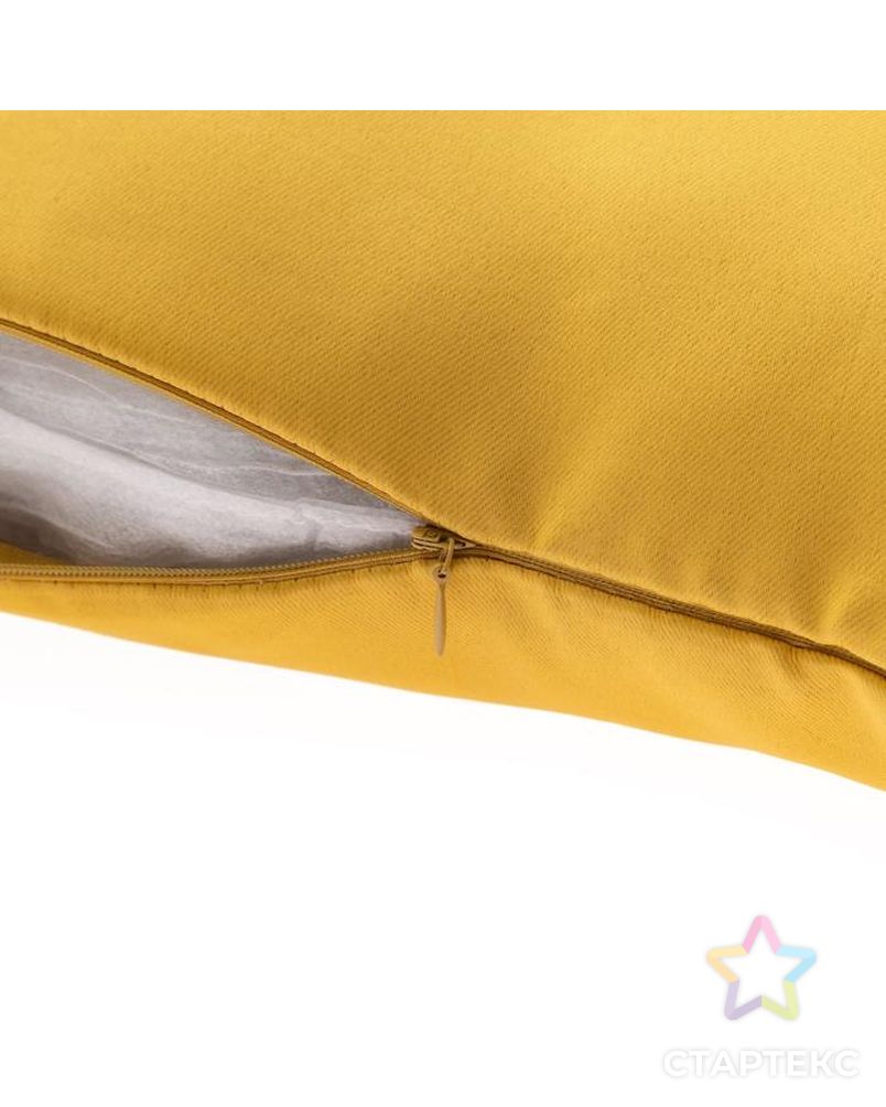 Подушка декоративная "Этель" 40*40 см., цв. жёлтый, блэкаут, 100% п/э арт. СМЛ-118174-1-СМЛ0004204357 2