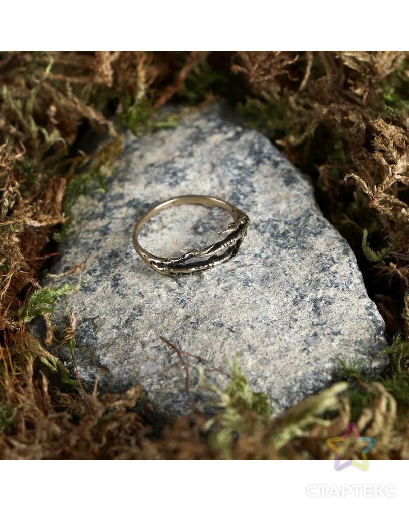 Перстень «Объятия ящера»,  латунь арт. СМЛ-30116-1-СМЛ4206231