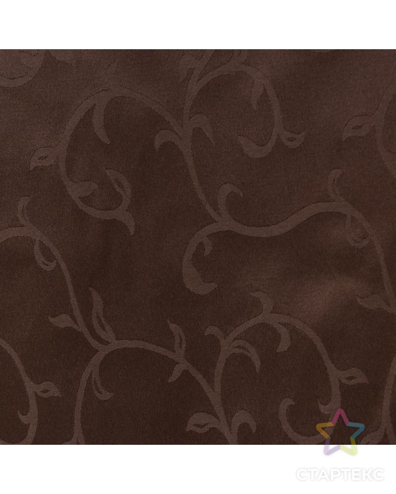 Ткань для столового белья с ГМО «Вензель», ширина 155 см, длина 10 м, цвет шоколад арт. СМЛ-30577-1-СМЛ4214966