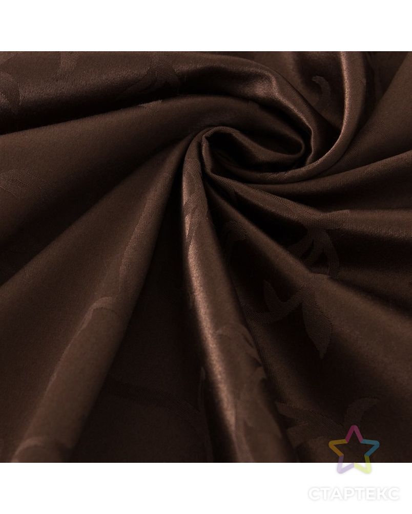 Ткань для столового белья с ГМО «Вензель», ширина 155 см, длина 10 м, цвет шоколад арт. СМЛ-30577-1-СМЛ4214966