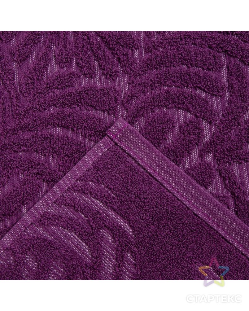 Полотенце махровое MANO 50х90 см, фиолетовый, хлопок 100%, 450г/м2 арт. СМЛ-31163-1-СМЛ4222631 3