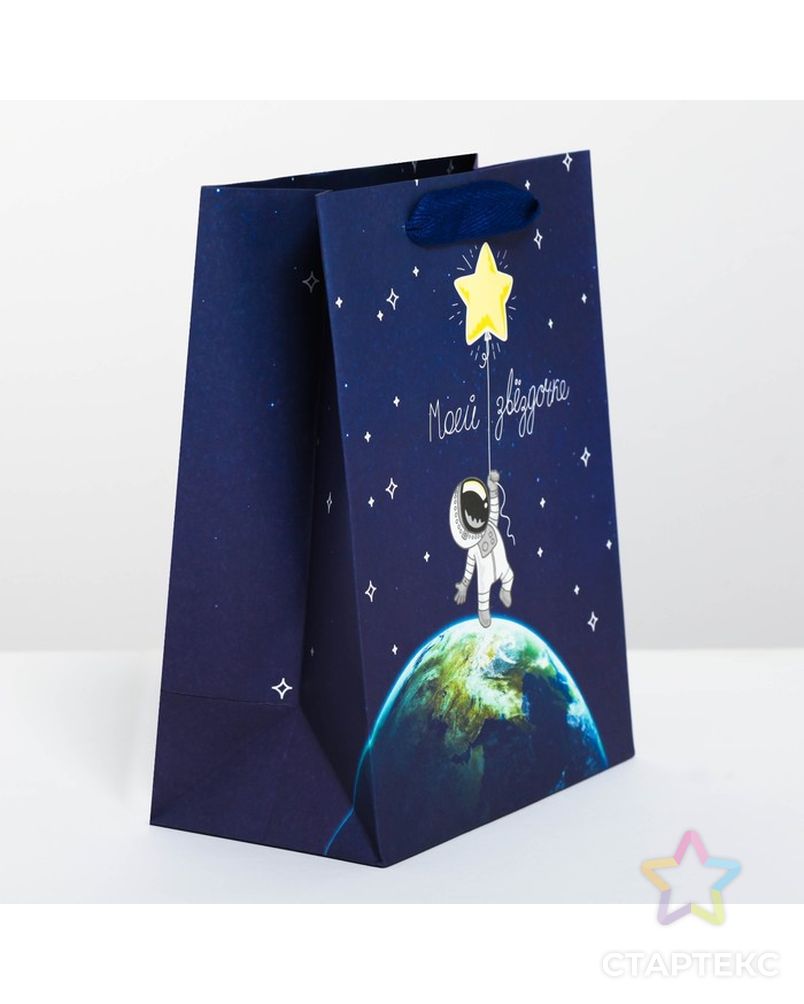 Пакет подарочный вертикальный «Моей звездочке», MS 18 х 23 × 10 см арт. СМЛ-105759-1-СМЛ0004243613 2