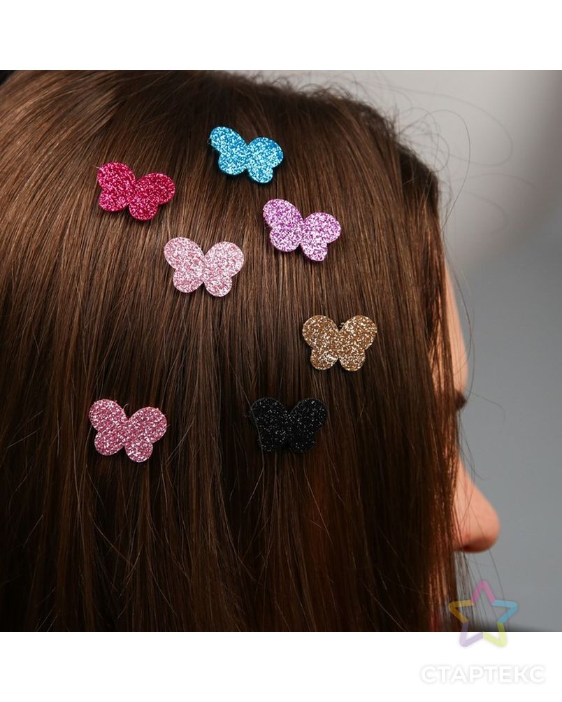 Заколки для волос «Липучки», бабочки, 8 шт., ВИНКС арт. СМЛ-31946-1-СМЛ4254200 5