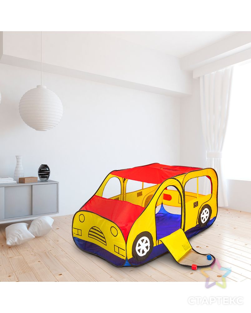 Игровая палатка «Авто», цвет красно-желтый арт. СМЛ-51973-1-СМЛ0000425798 1