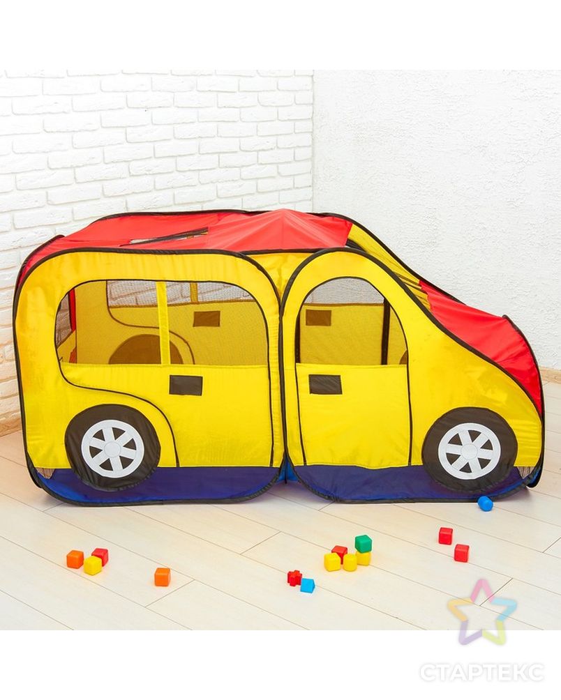 Игровая палатка «Авто», цвет красно-желтый арт. СМЛ-51973-1-СМЛ0000425798 4