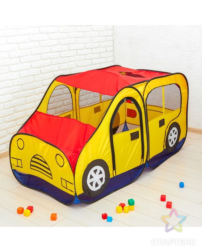 Игровая палатка «Авто», цвет красно-желтый арт. СМЛ-51973-1-СМЛ0000425798 5