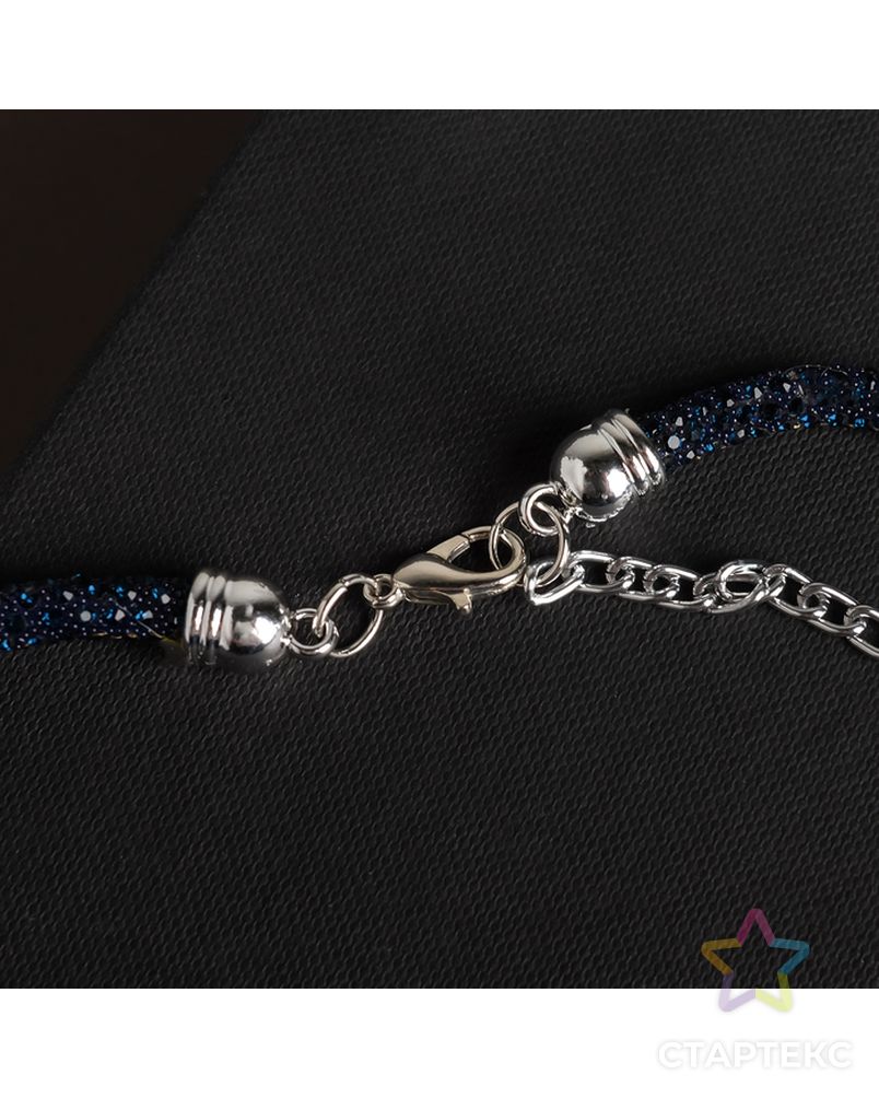 Кулон на шнурке "Сокровище" крупный кристалл, 50см, цвет чёрно-синий арт. СМЛ-32343-2-СМЛ4258061 2