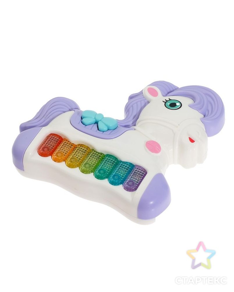 Музыкальна игрушка-пианино «Моя лошадка», звуковые и световые эффекты, цвет розовый арт. СМЛ-71947-1-СМЛ0004262380 4
