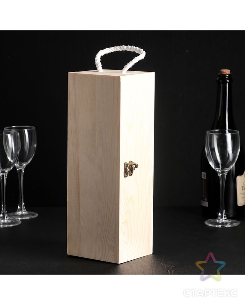 Ящик для вина 32×11×10 см "Мальбек" арт. СМЛ-105752-1-СМЛ0004272842 2