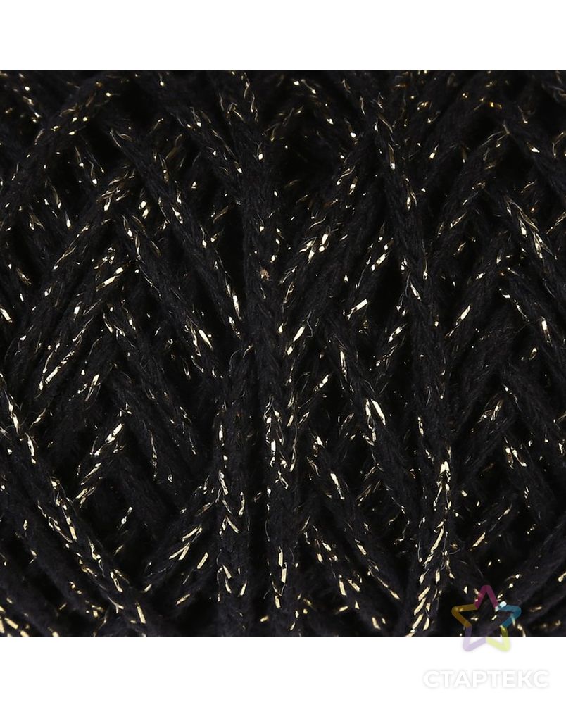 Шнур для вязания 3мм 97% хлопок, 3% люрекс 50м/130гр (св. серый/серебр. люрекс) арт. СМЛ-40204-3-СМЛ0004272918 1