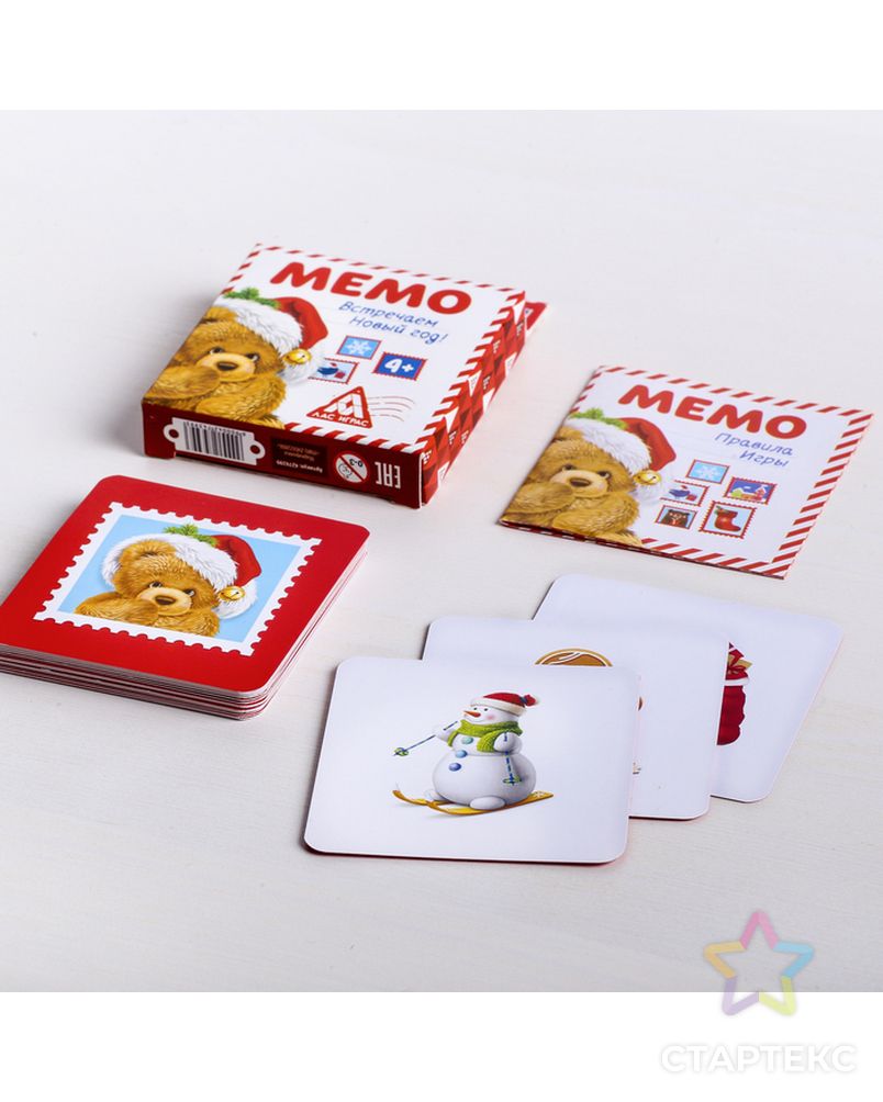 Развивающая игра «Мемо. Встречаем Новый Год!», 28 карточек арт. СМЛ-106610-1-СМЛ0004274399 6