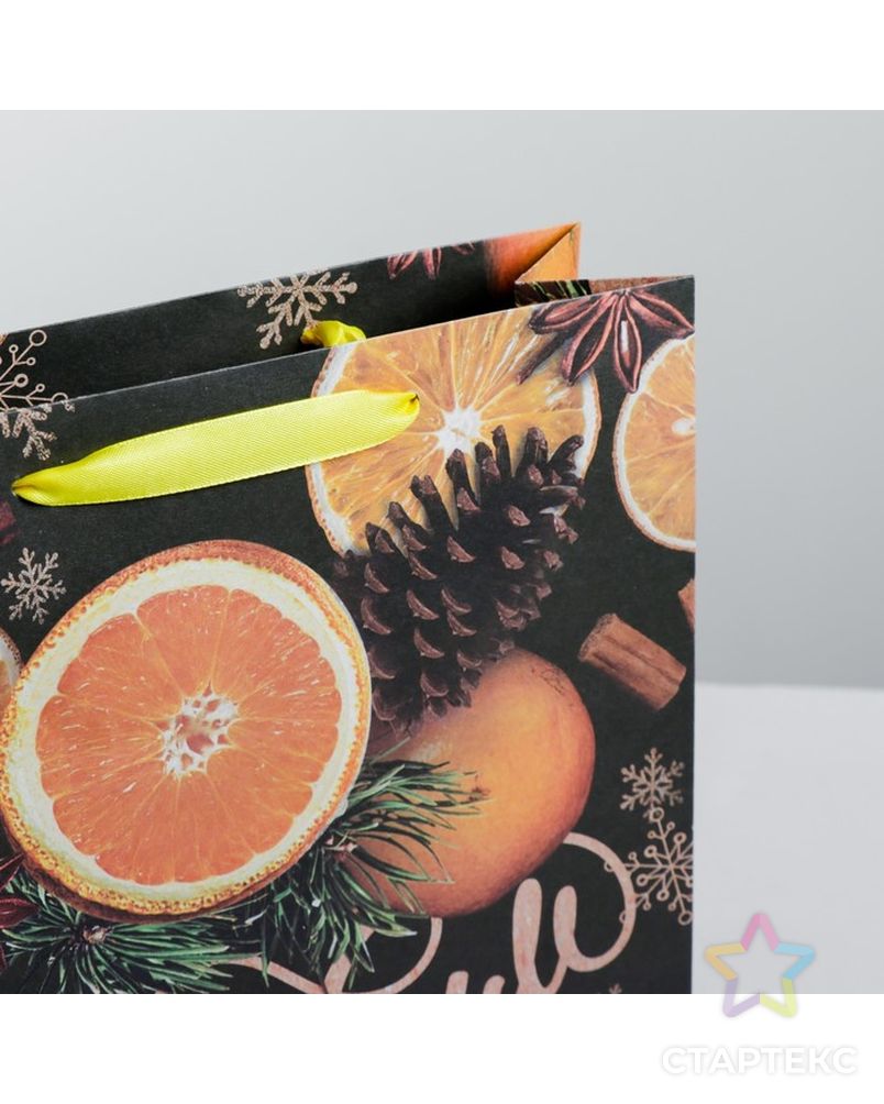 Пакет крафтовый вертикальный «Новогоднее настроение», MS 18 × 23 × 8 см арт. СМЛ-71268-1-СМЛ0004275647 4