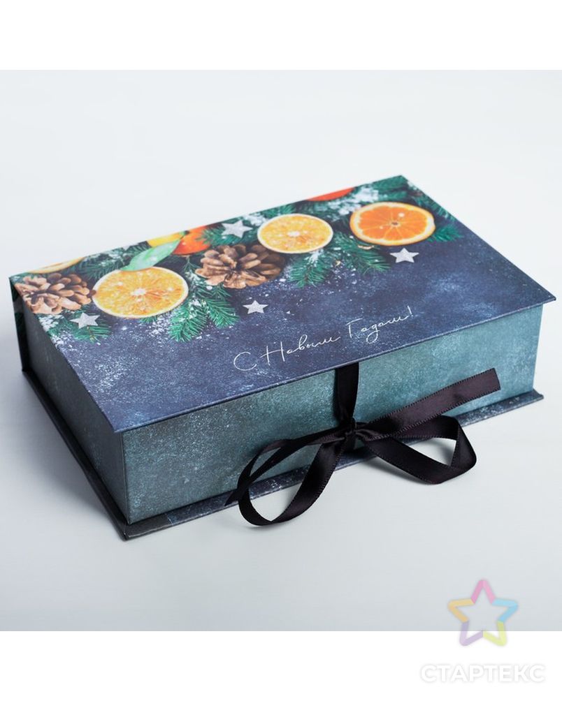 Коробка‒книга «Тепла и подарков в Новом году», 20 × 12.5 × 5 см арт. СМЛ-68516-1-СМЛ0004280322 3