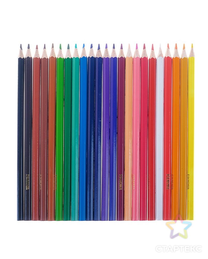 Карандаши 24 цвета «Гамма» «Классические», стержень d=2.6 мм, шестигранные арт. СМЛ-187829-1-СМЛ0004284410 3