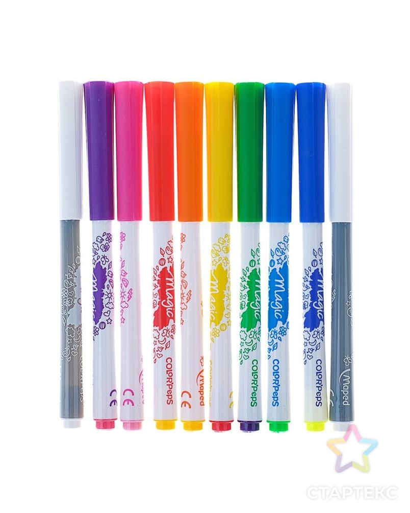Фломастеры 10 цветов, Maped Color Peps MAGIC, меняющие цвет арт. СМЛ-185503-1-СМЛ0004284495 2