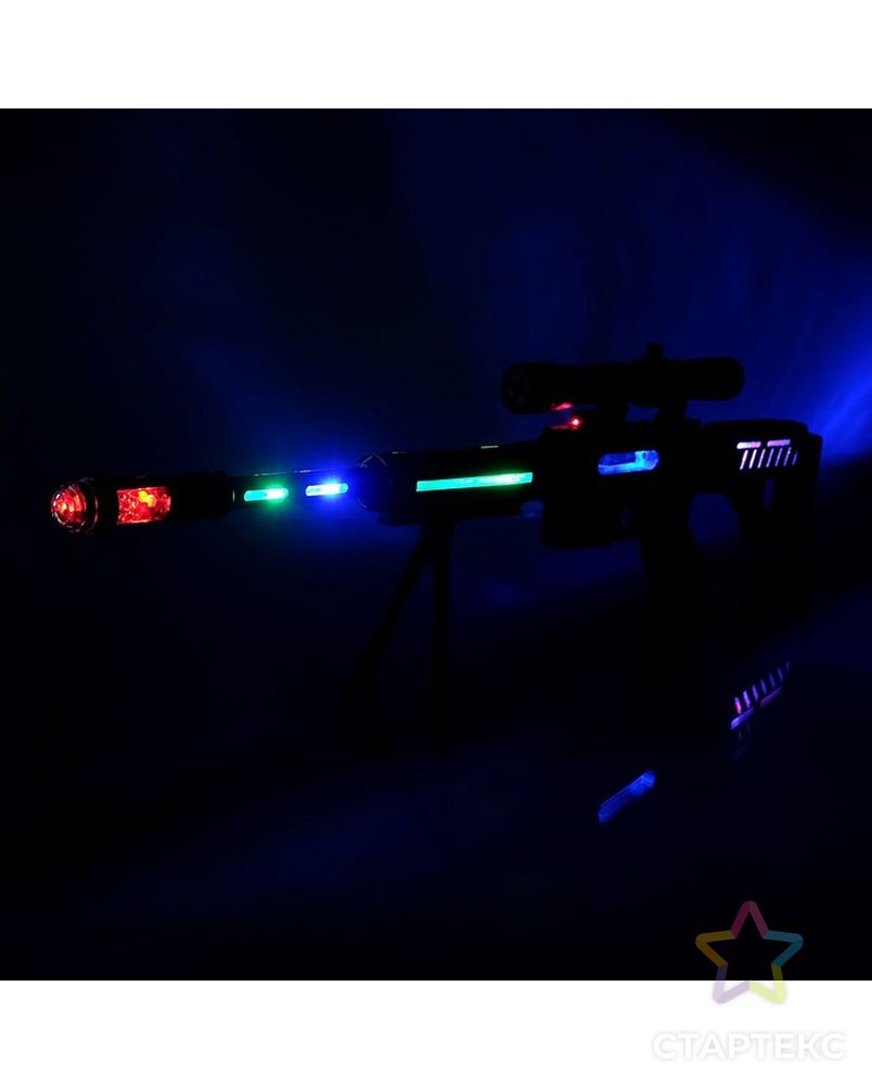 Ружьё «Снайпер», световые и звуковые эффекты, вибрация, работает от батареек арт. СМЛ-112866-1-СМЛ0004290148 2