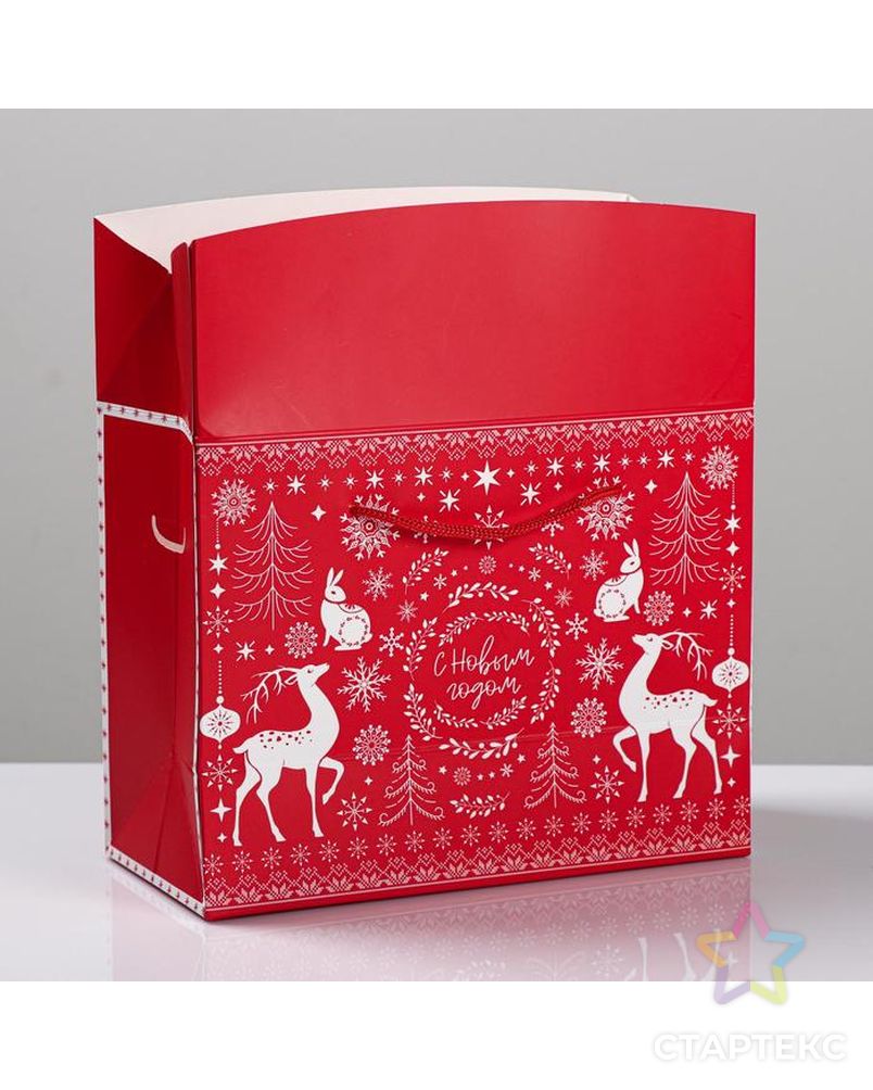 Пакет—коробка «Волшебство праздника», 23 × 18 × 11 см арт. СМЛ-98627-1-СМЛ0004295834 2