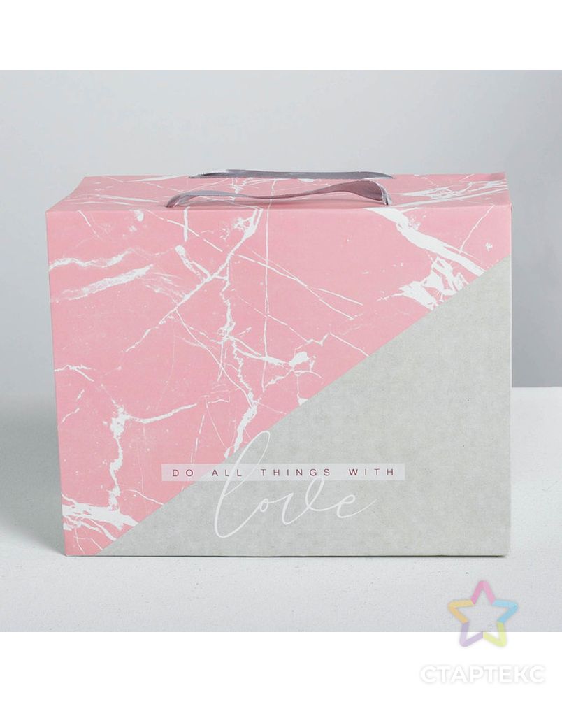 Пакет—коробка Love, 23 х18 х11 см арт. СМЛ-69018-1-СМЛ0004295848 3