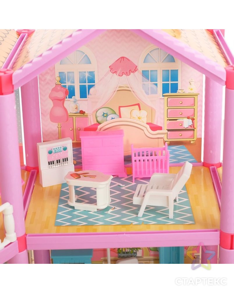 Дом для кукол «Кукольный домик» с аксессуарами арт. СМЛ-73765-1-СМЛ0004298219 3