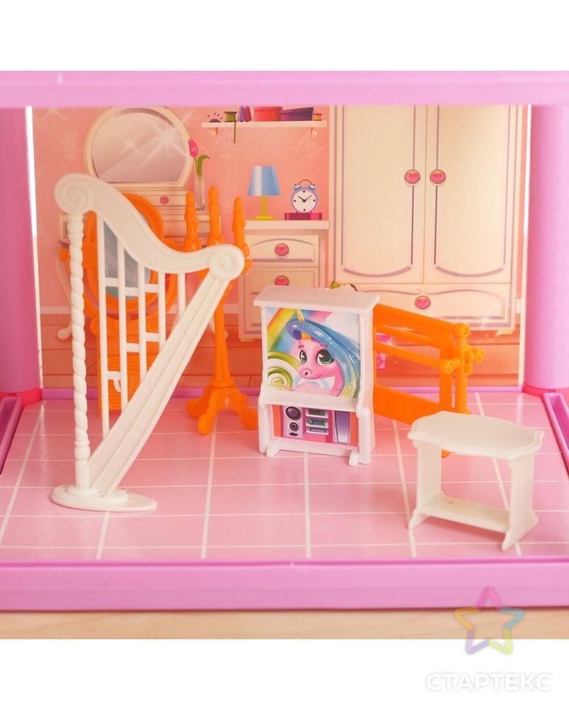 Дом для кукол «Кукольный домик» с аксессуарами арт. СМЛ-73765-1-СМЛ0004298219 5
