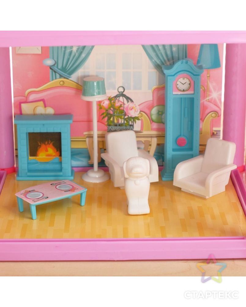 Дом для кукол «Кукольный домик» с аксессуарами арт. СМЛ-73765-1-СМЛ0004298219 6