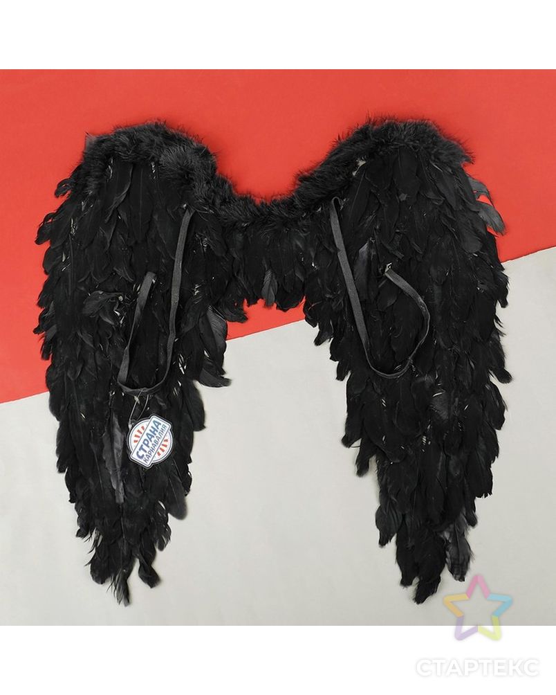Крылья ангела, 60х57, цвет чёрный арт. СМЛ-70393-1-СМЛ0004300815 4