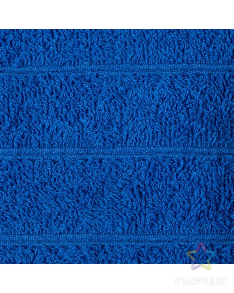 Полотенце махровое 50х100 см, синий, хлопок 100%, 400г/м2 арт. СМЛ-33647-1-СМЛ4300933