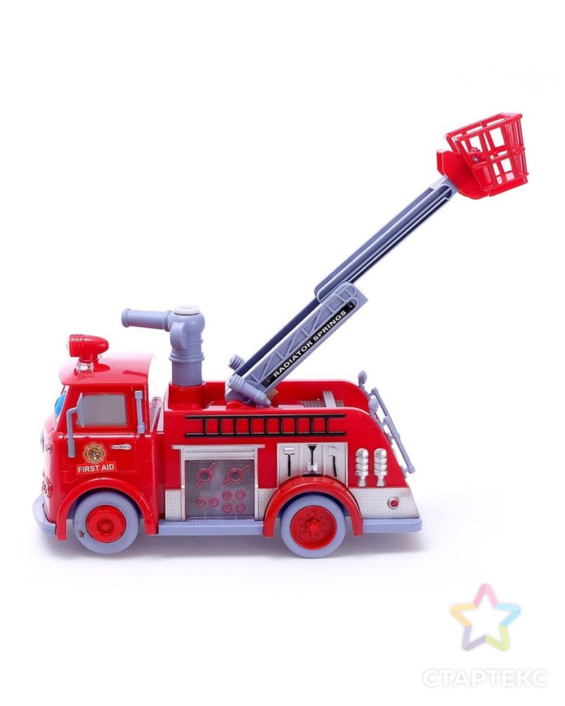 Машина «Пожарная служба» с мыльными пузырями, световые и звуковые эффекты, работает от батареек арт. СМЛ-154872-1-СМЛ0004321746 2