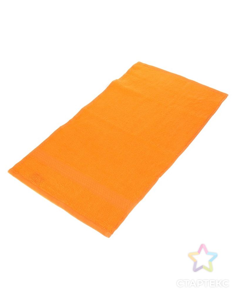 Полотенце махровое гладкокрашенное Эконом 50х90 см, оранжевый, хлопок 100%, 370г/м2 арт. СМЛ-34231-3-СМЛ4325819 2