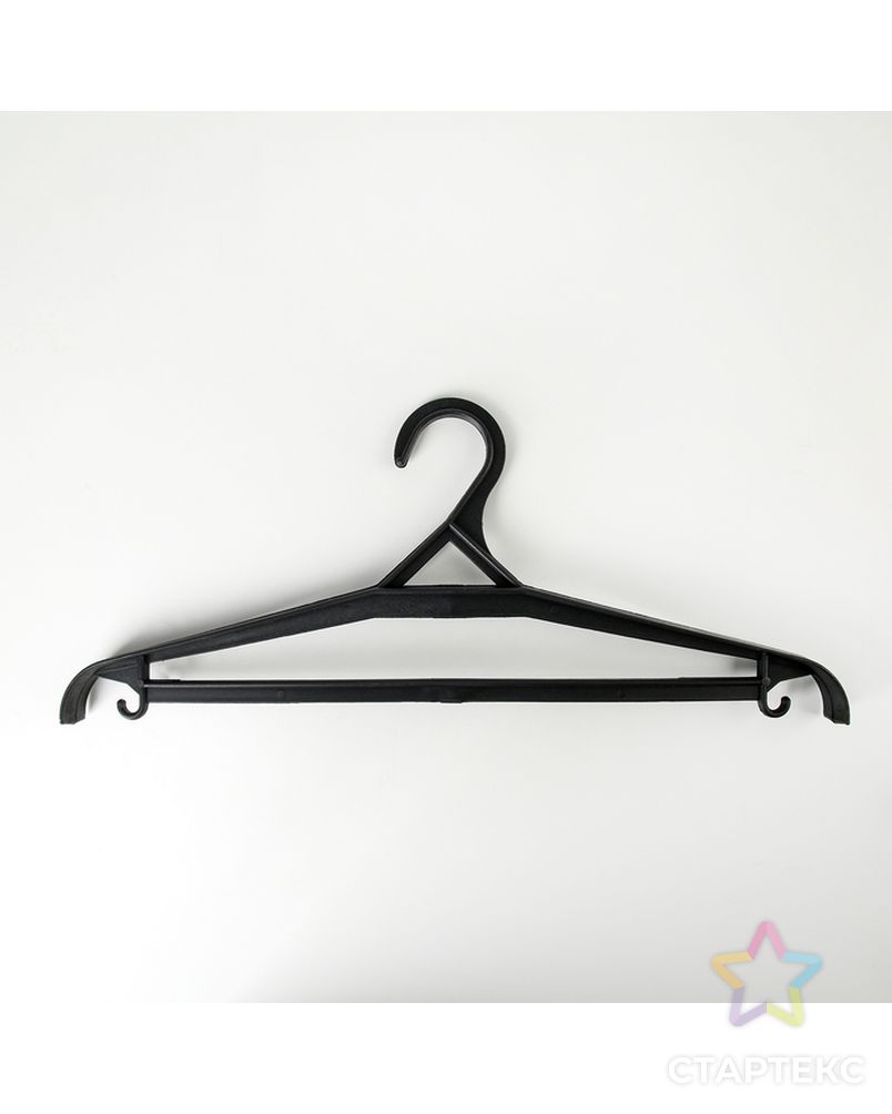 Вешалка-плечики для верхней одежды, размер 56-68, цвет чёрный арт. СМЛ-176267-3-СМЛ0004330150 1