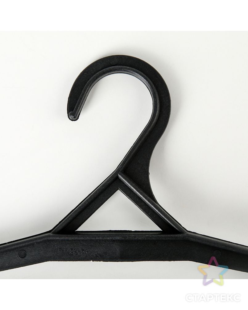 Вешалка-плечики для верхней одежды, размер 56-68, цвет чёрный арт. СМЛ-176267-3-СМЛ0004330150 2