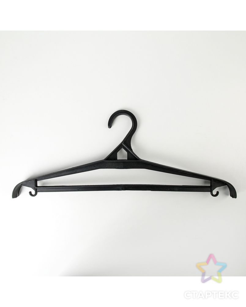 Вешалка-плечики для верхней одежды, размер 56-68, цвет чёрный арт. СМЛ-176267-1-СМЛ0004330151 1