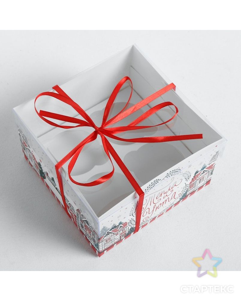 Коробка для капкейка «Всегда верь в чудеса», 16 × 16 × 10 см арт. СМЛ-69763-1-СМЛ0004334740 3