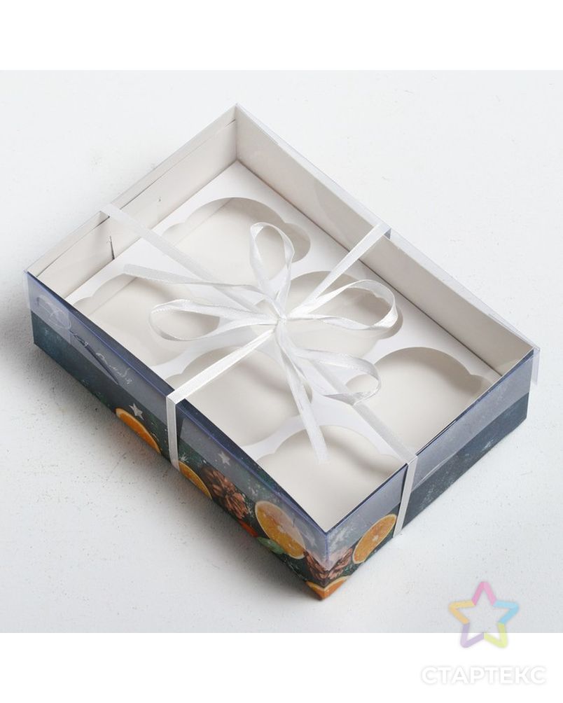 Коробка для капкейка «Время чудес», 23 × 16 × 7.5 см арт. СМЛ-70492-1-СМЛ0004334747 3