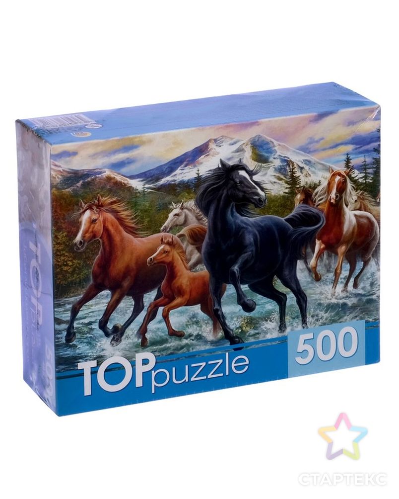 Пазл «Табун лошадей в горах», 500 элементов арт. СМЛ-136726-1-СМЛ0004339216