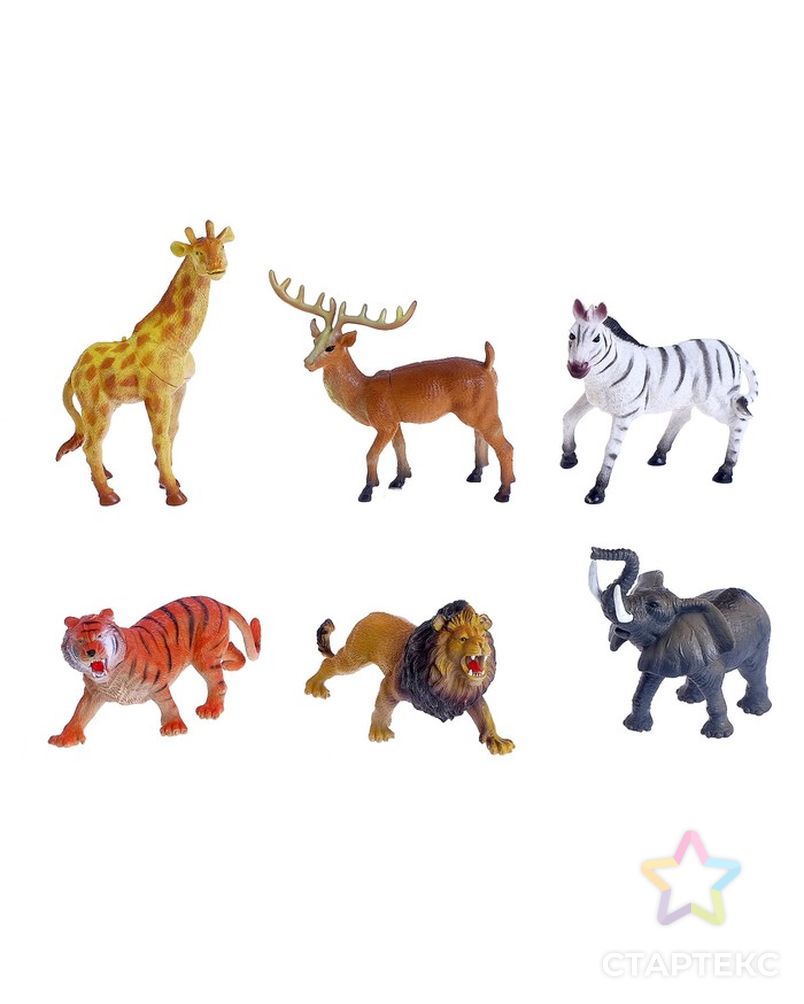 Набор животных «Загадочный мир животных», 6 фигурок арт. СМЛ-69497-1-СМЛ0004343387 1
