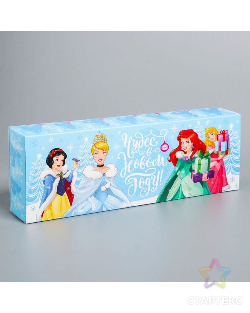 Подарочная коробка «С Новым Годом!», Принцессы, 27,2 х 9,4 х 4,8 см арт. СМЛ-70512-1-СМЛ0004344394 5