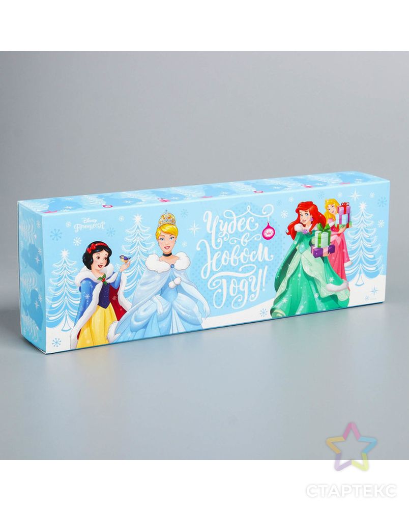 Подарочная коробка «С Новым Годом!», Принцессы, 27,2 х 9,4 х 4,8 см арт. СМЛ-70512-1-СМЛ0004344394 6