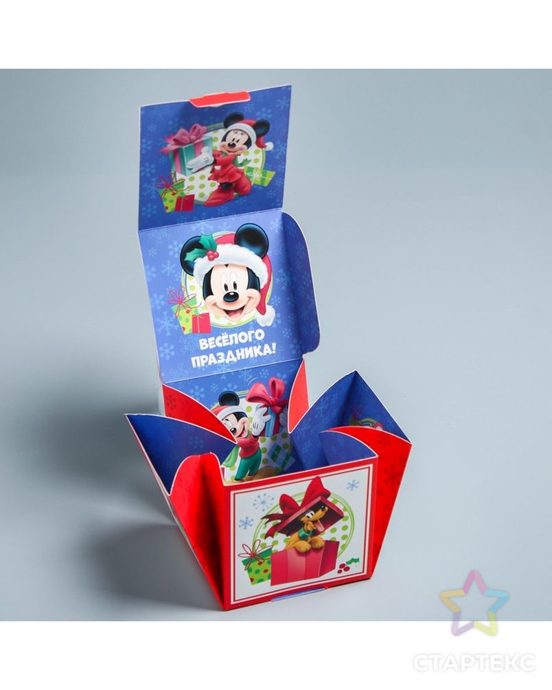 Подарочная коробка «С Новым Годом!», Микки Маус и друзья, 9 х 9 х 9 см арт. СМЛ-69786-1-СМЛ0004344412 3